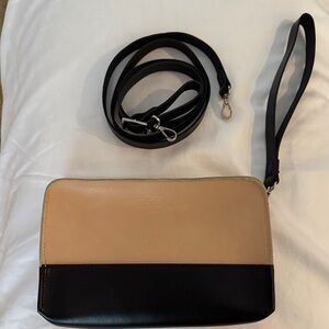 Officine904  Leather Wristlet Convertible to Crossbody